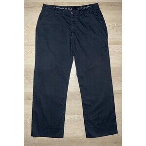 Under Armour Athletic Pants 38x29 Loose Chino Khaki Black Men's Tech